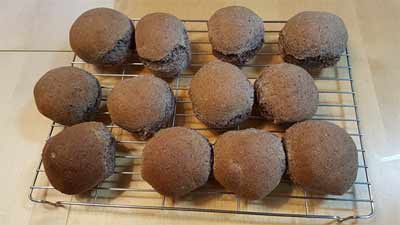 Buns made from Blacksmith wheat